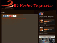 Tablet Screenshot of elportaltaqueria.com